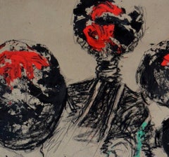 Women's Identity VI, Mwamba Chikwemba, Feminism, African Art, Drawing on Paper