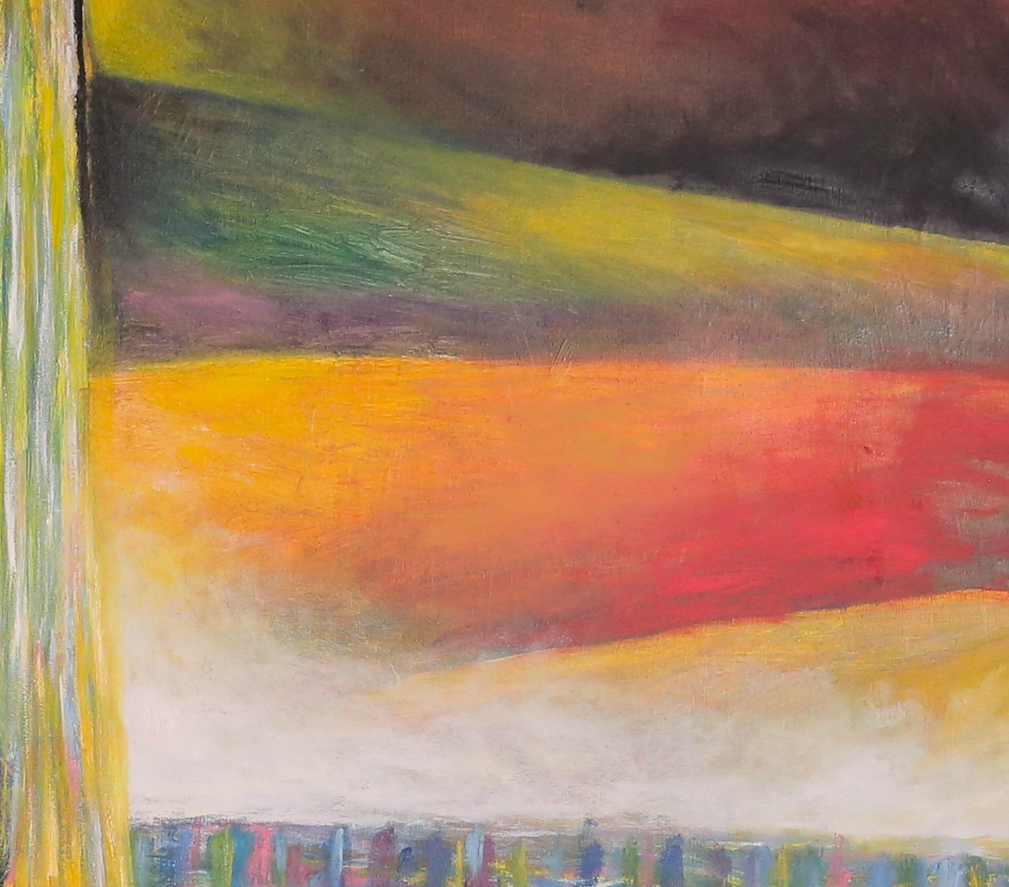 'Sadness' by Szilard Szilagyi - abstract,  surrealist oil painting. This artwork will be shipped to your address from the artist's studio in Hungary. It will be delivered in a crate, ready to be placed on a wall. You will also receive the COA