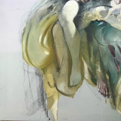 La Invités, Contemporary Abstract Oil Painting Canvas Sculpture Pink Fine Art