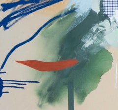 No Two Ways About It, Contemporary Abstract Mixed Media Painting Canvas Orange