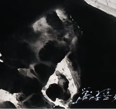 Debris, Contemporary Asian Abstract Painting Paper Black White Ink Chinese Art