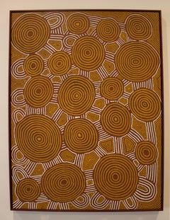 Vintage 'Tingari Dreaming at Walla Walla' Australian Aboriginal Art by Anitjari