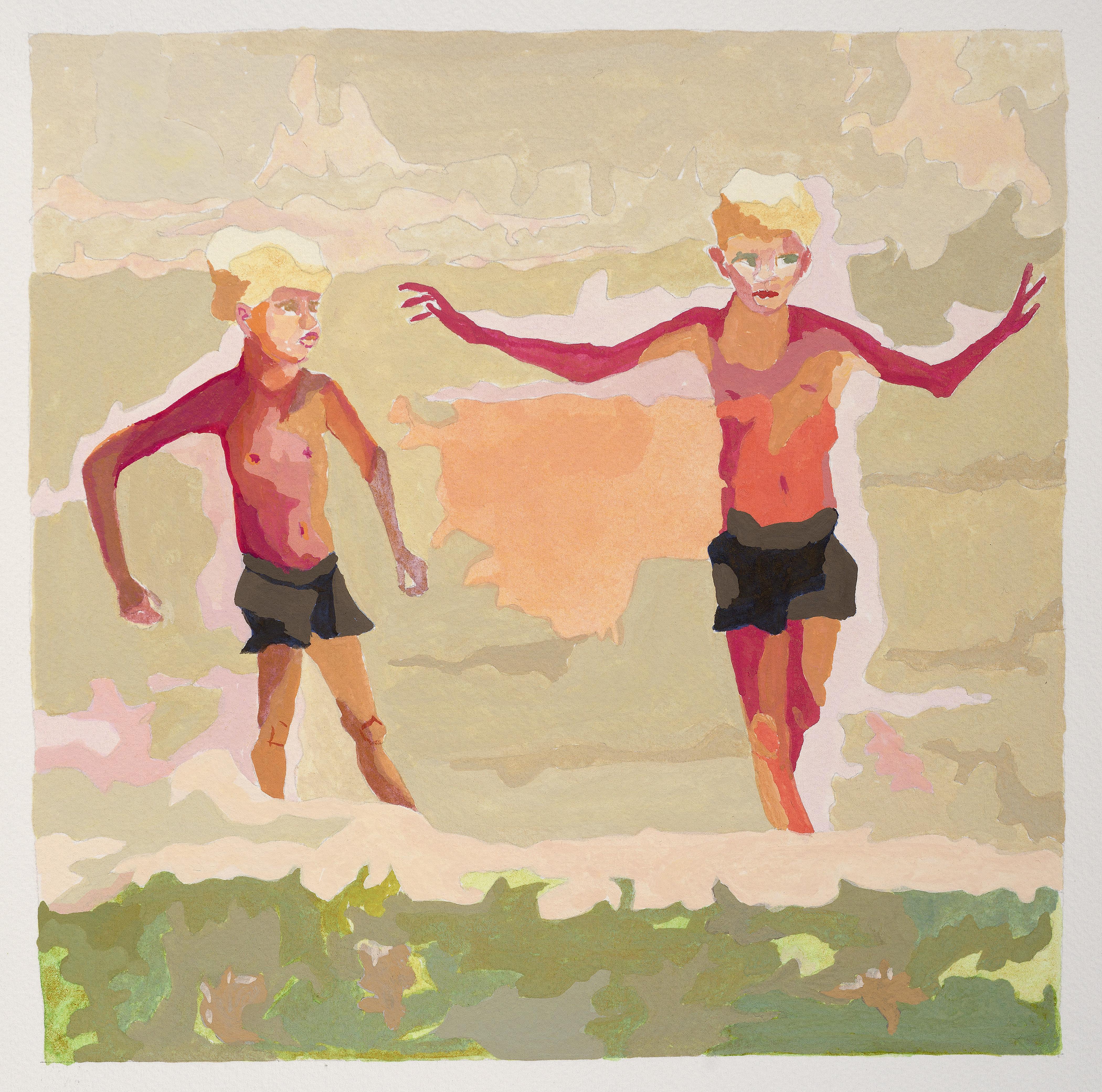 Ruth Owens Figurative Art - Beach Boys (study)