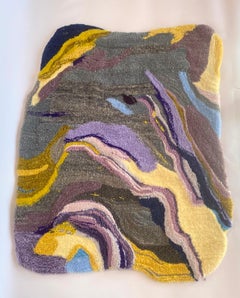 „Eine Art von Marmor“ -- Handgefertigter Teppich von Jenny Day