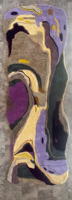 „Portal to a Geode“ -- Handgefertigter Teppich von Jenny Day