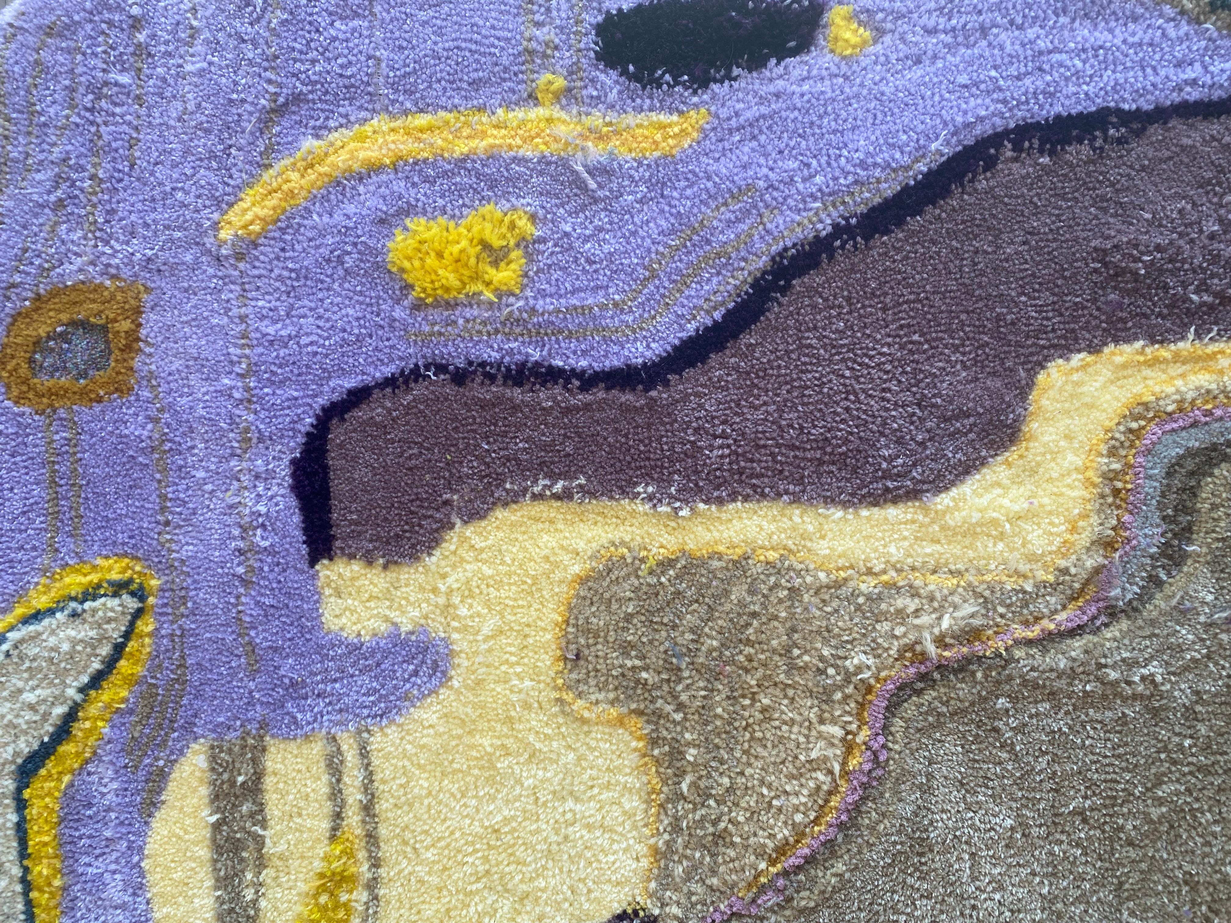 „Portal to a Geode“ -- Handgefertigter Teppich von Jenny Day im Angebot 3