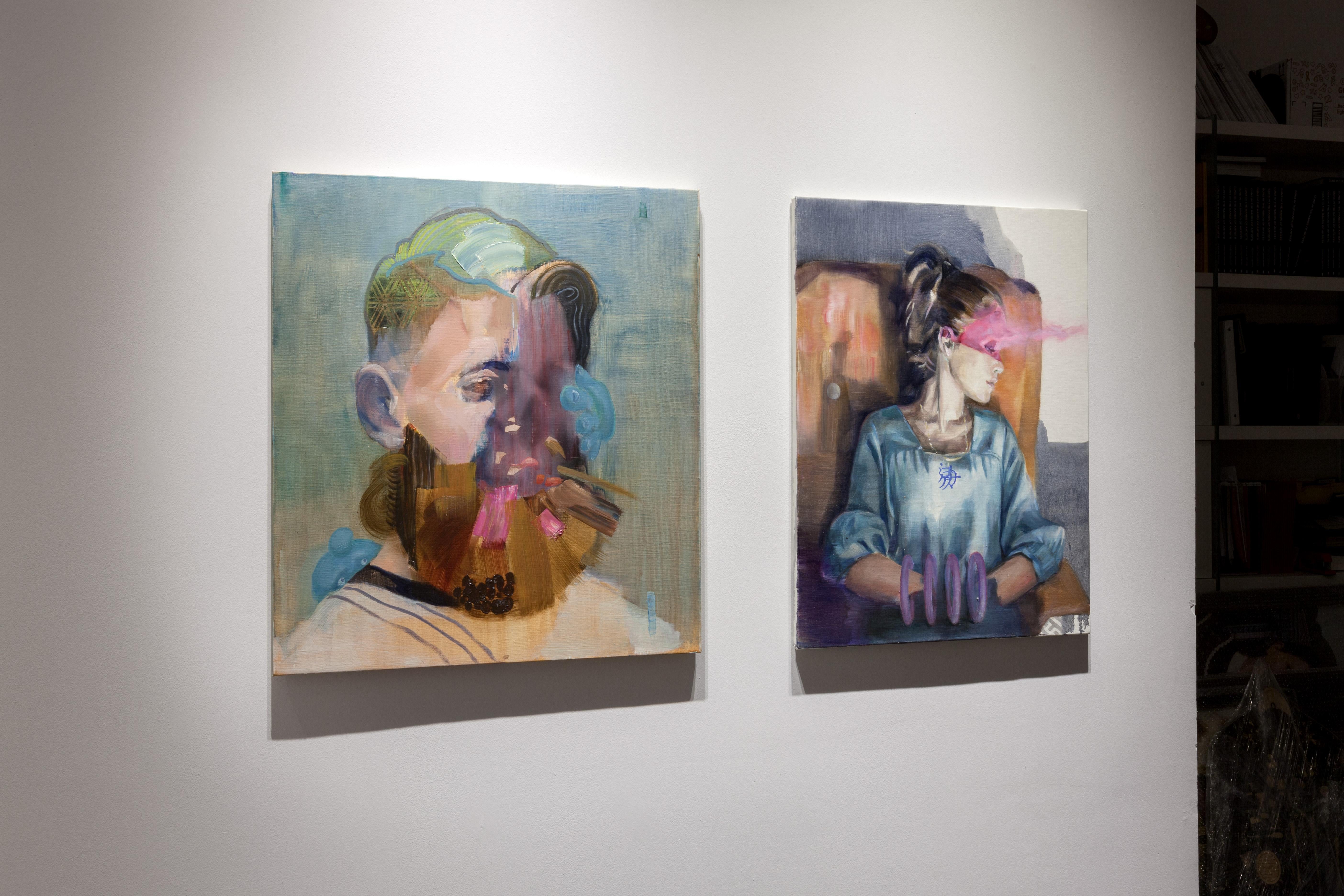 Barba e fata - Painting Contemporaneo di Akihiko Sugiura