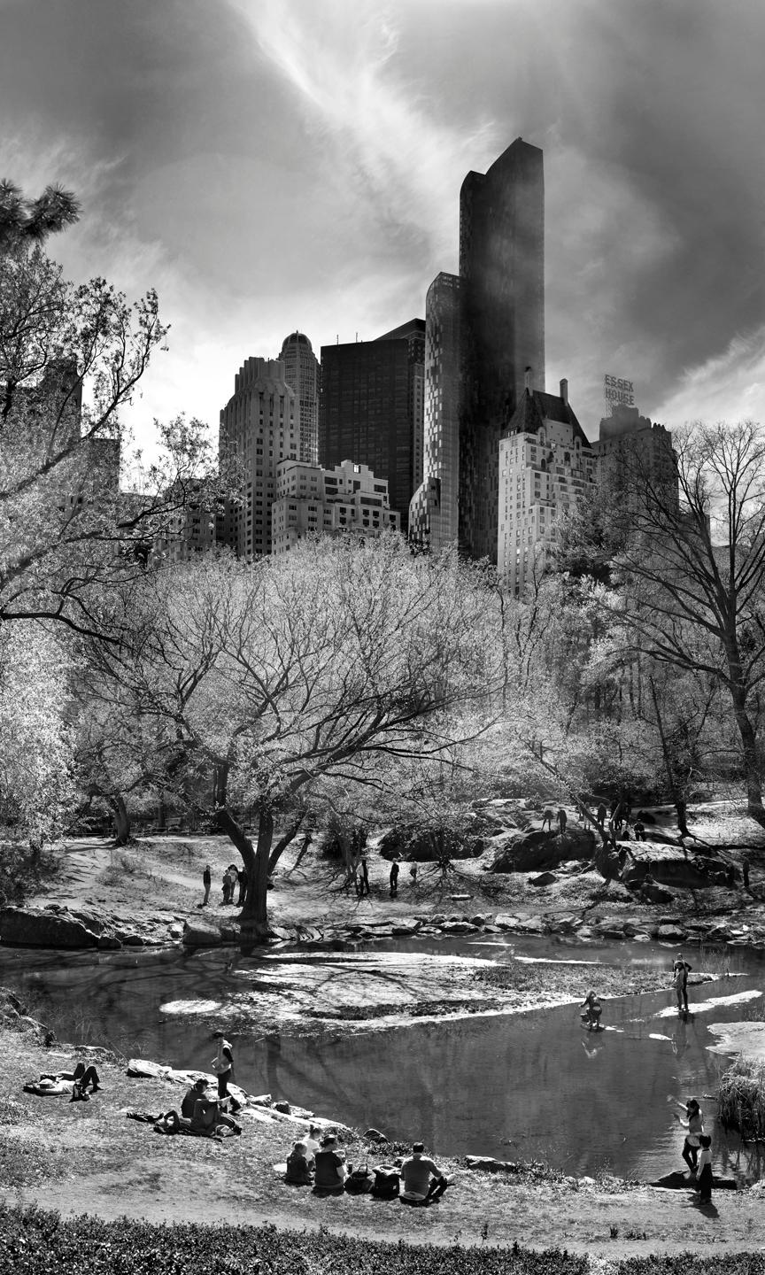 Jeff Chien-Hsing Liao Landscape Photograph - Central Park, New York City Black and White Photograph