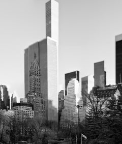 Central Park, New York City Black and White Photograph, Ice Skating