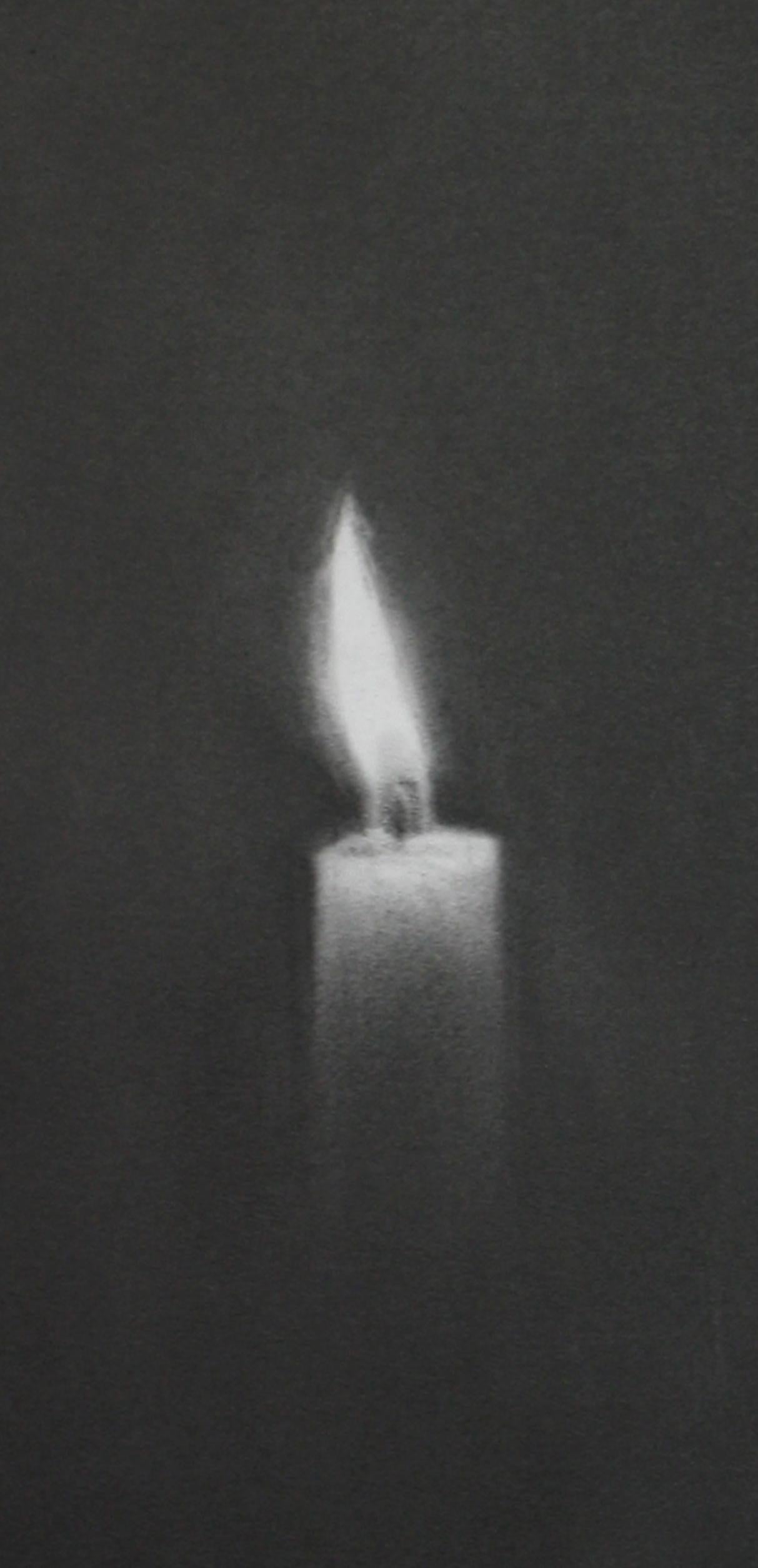 Simon Schubert
Untitled (Candle 9), 2015
Graphite on paper
13.75 x 9.75 inches

In Schubert’s most recent work, he continues exploring architectural details and empty domestic interiors with folded paper and graphite. The elaborate project involves