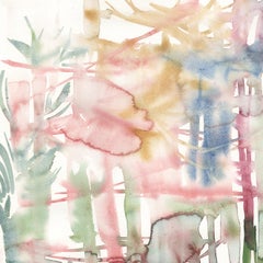 Szilard Huszank, Landscape, forest, woods, watercolor, colorful,