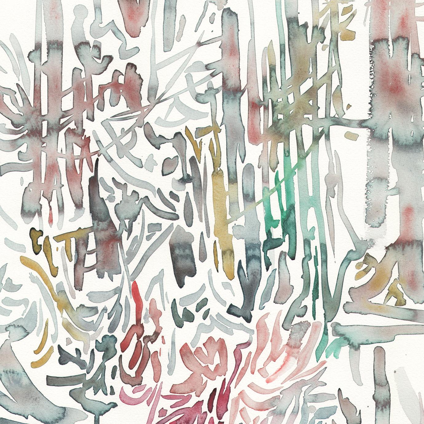 Szilard Huszank, Landscape, forest, woods, watercolor, colorful,  For Sale 1