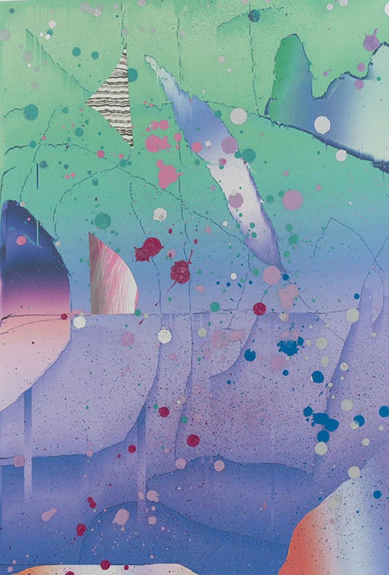 Lauren Silva Untitled, Acrylic, ink, gouache, spray paint and