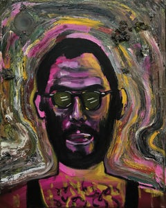 Esteban Ocampo-Giraldo, Selfie with Humidity,  2018, oil on canvas, 20 x 16 in