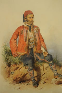 Antique JUNGER DALMATINER - Young Dalmatian, CARL PETER GOEBEL, 1824 - 1899