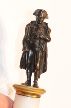 Napoleon I., Bronze auf Mamorsockel, antique, extremley fine item!