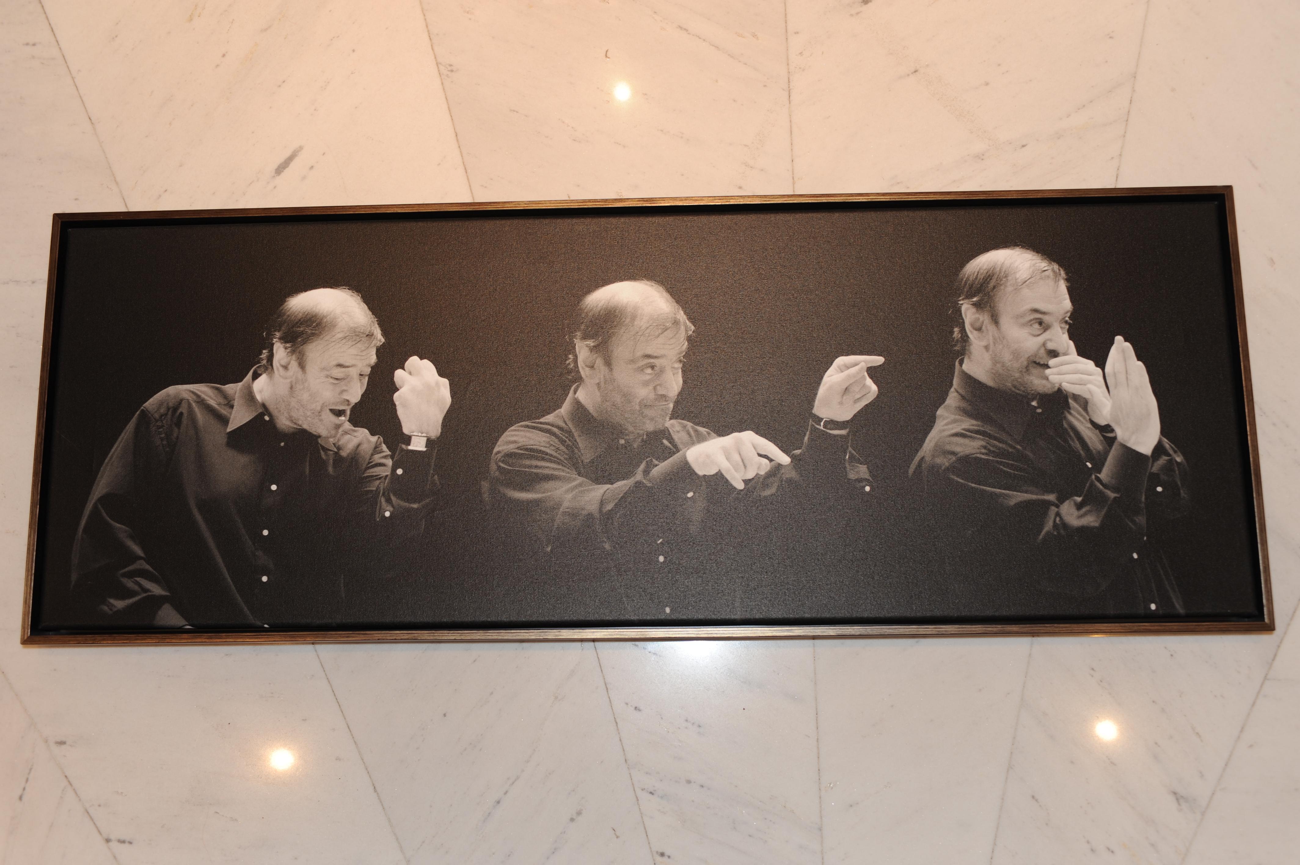 JEANETTE HANDLER Black and White Photograph - The famous conductor Valery Gergiev, Photo Art