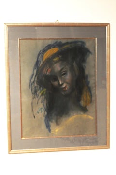Girl with hat - Bildnis eines Mädchens mit Hut