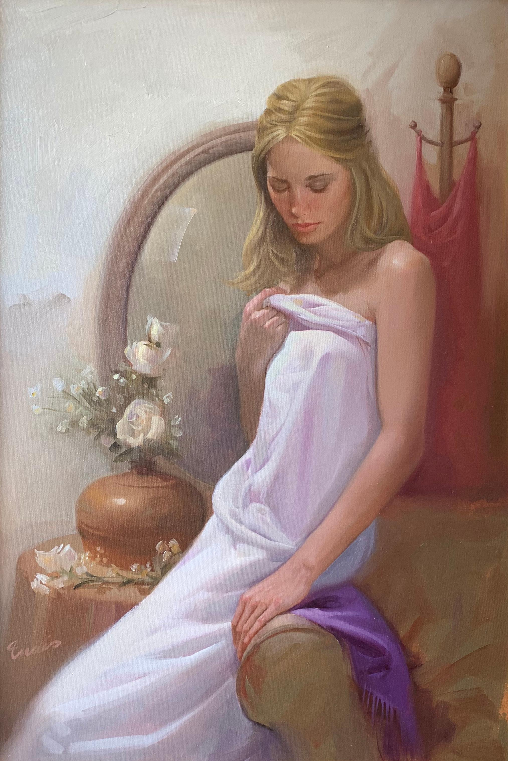 John Ennis, „Rebecca“, Öl auf Leinwand im Angebot 1