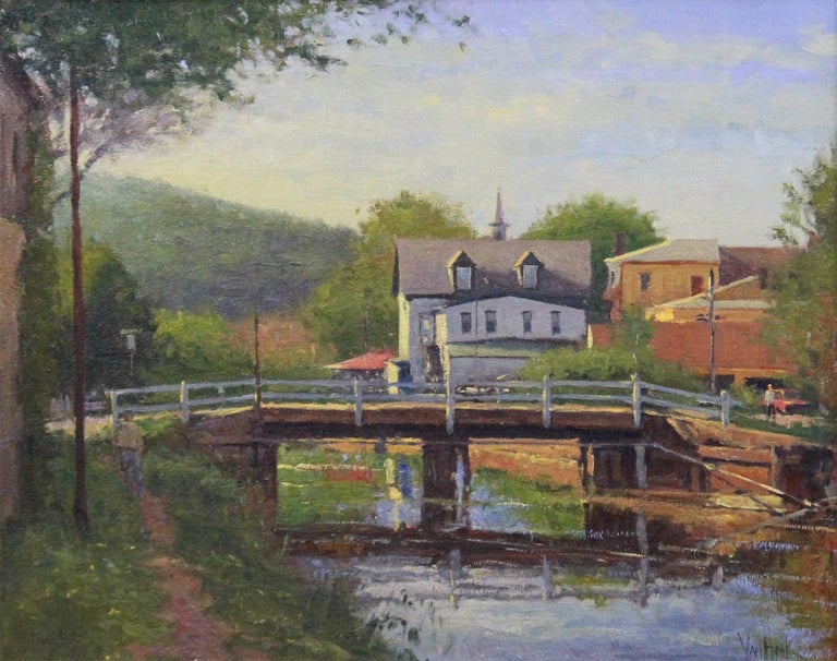 Van Hook Van Hook, Lambertville Morning, Oil on Canvas