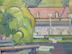 Zygryd Wieczorek, "Green Landscape", Oil on Canvas, 1971, Polish Artist