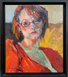 Trisha Vergis, Original Oil on Canvas, Girlfriend, 2010