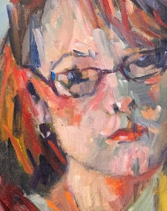 Trisha Vergis, Original Oil on Canvas, Girlfriend, 2010