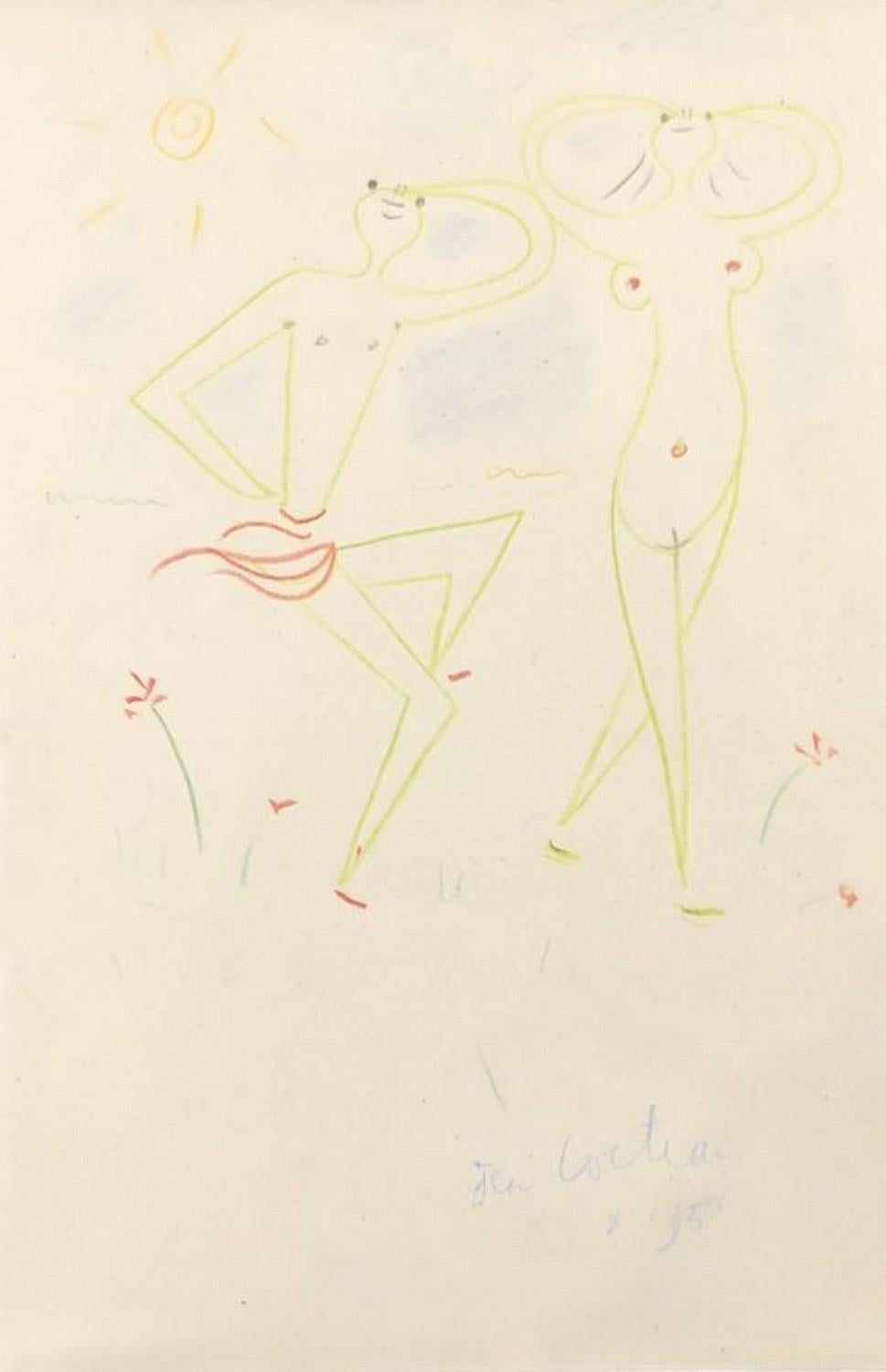 Jean Cocteau Figurative Art - Danseurs 