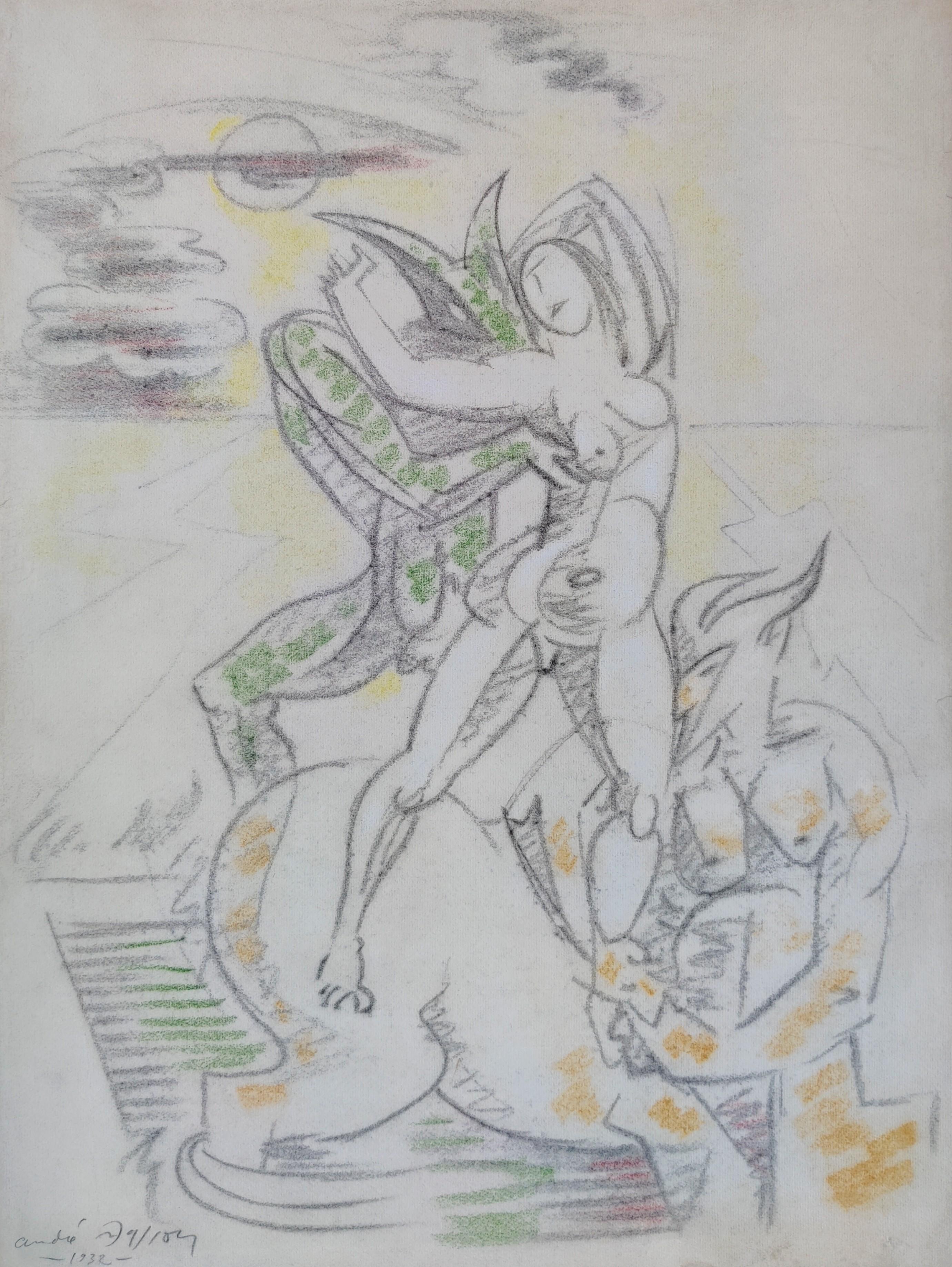 André Masson Abstract Drawing - Abduction
