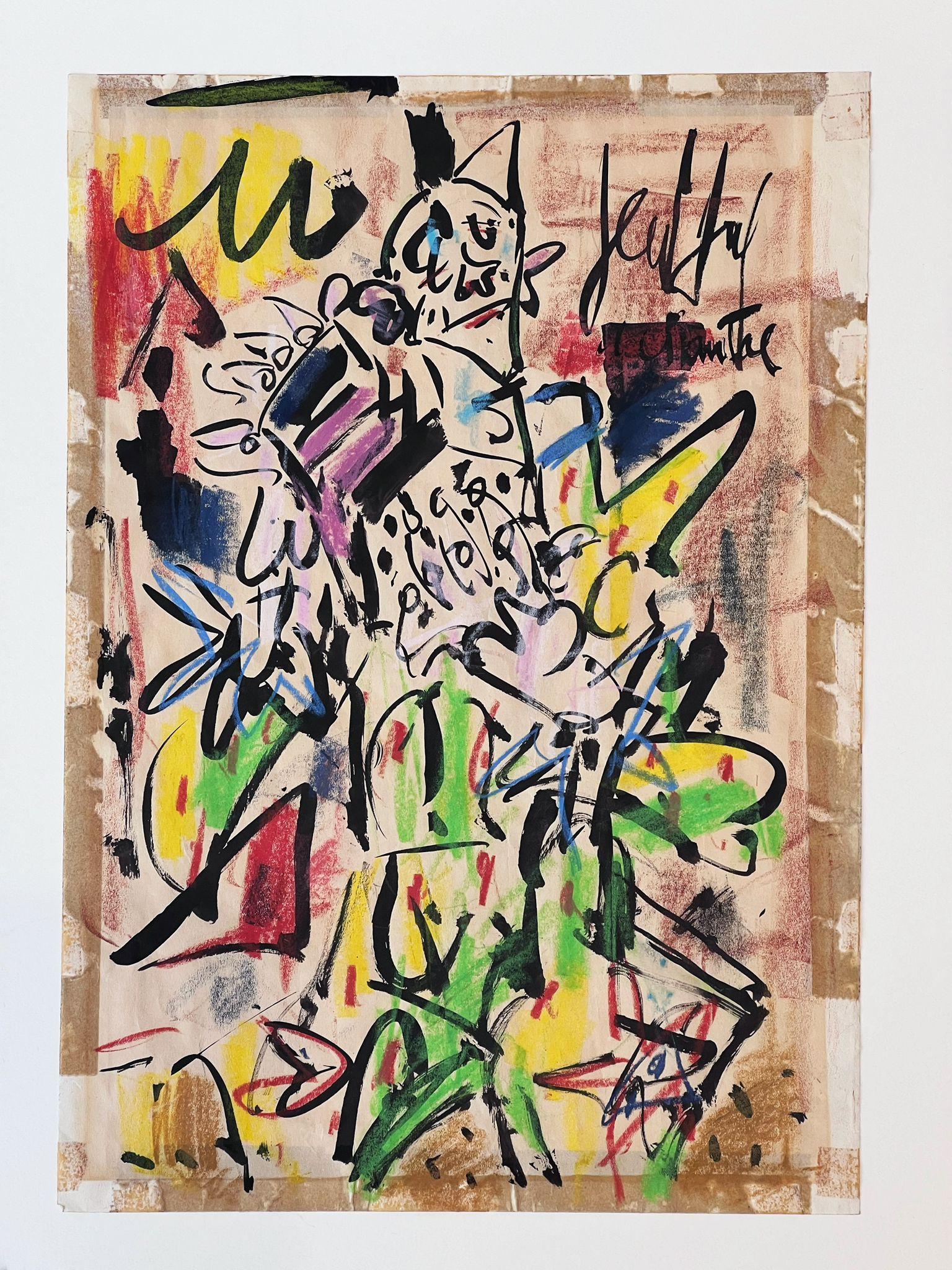 Accordion-playing clown – Art von GEN PAUL