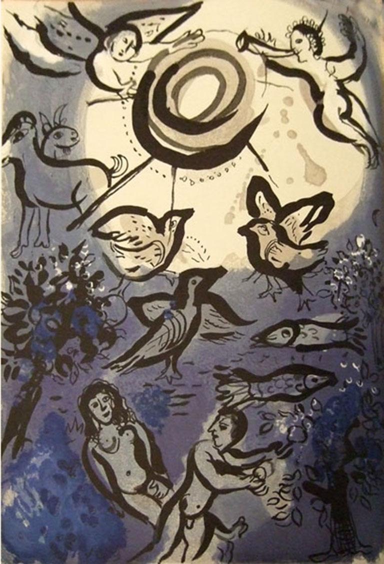 Marc Chagall Figurative Print – Création