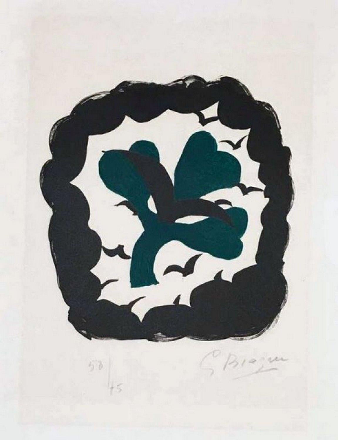 George Braque Abstract Print - Lettera amorosa : métamorphose 