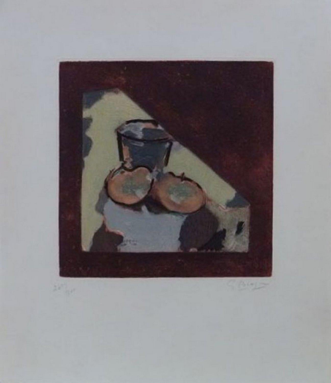 George Braque Abstract Print - Nature morte oblique 
