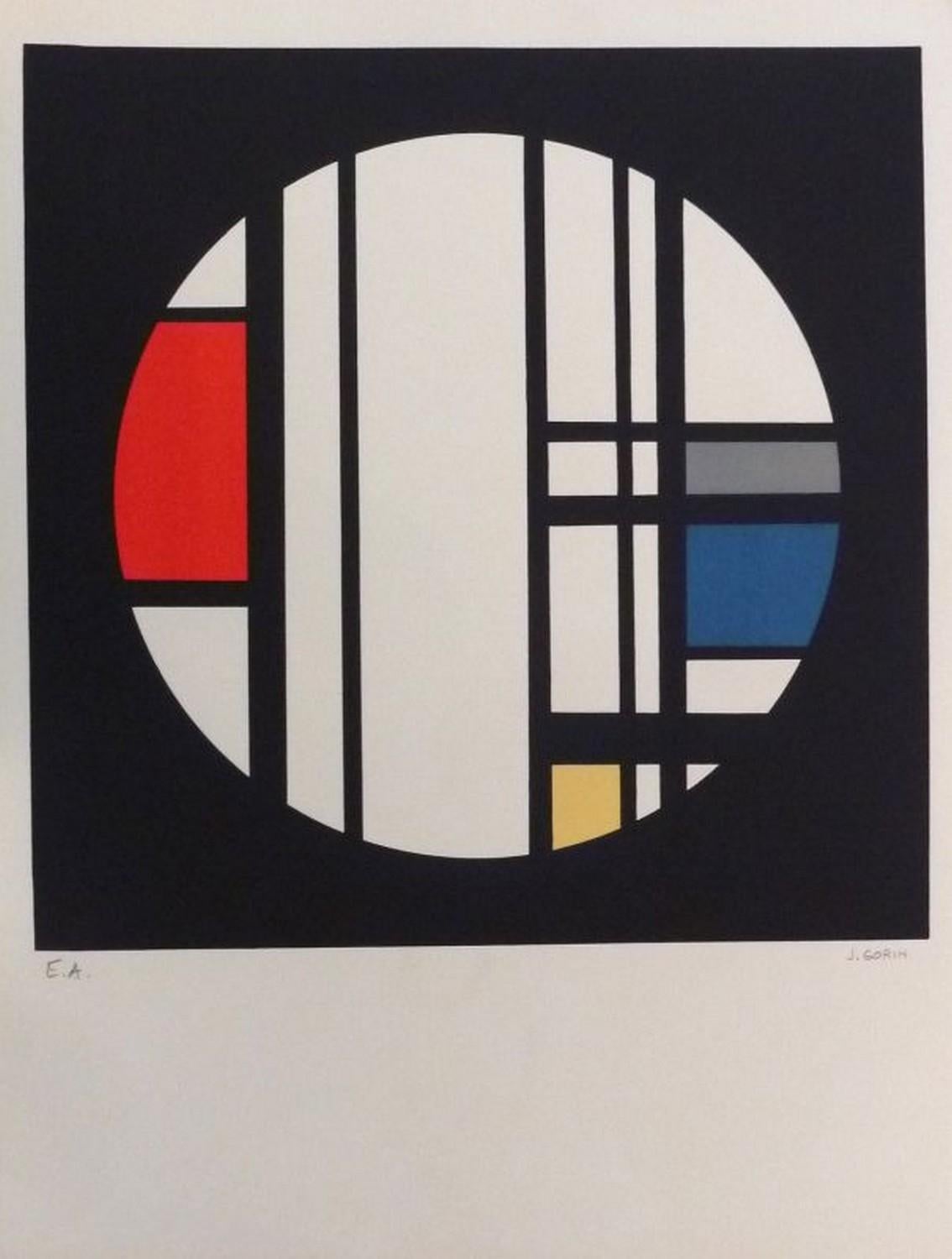 Jean Gorin Abstract Print - No title