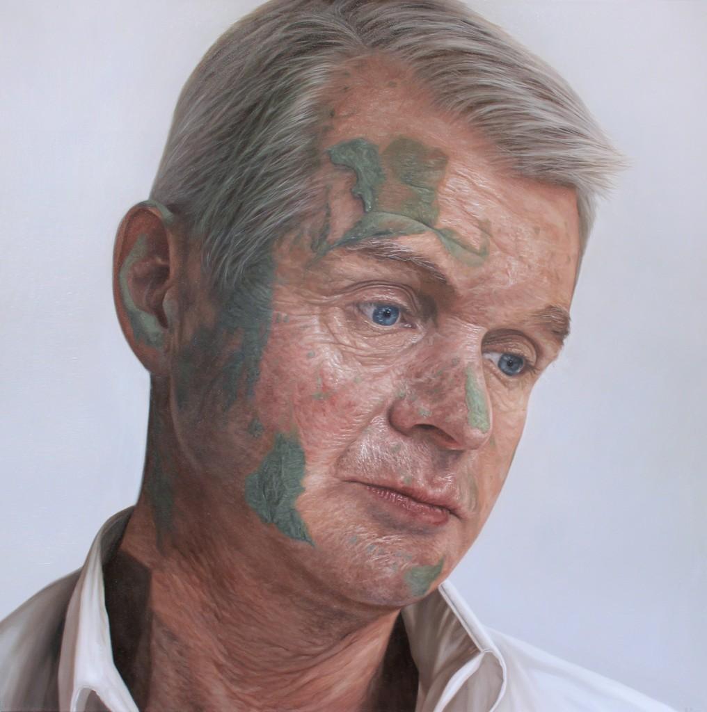Kyle Barnes Portrait Painting - Commandant Colm McDaid, 21st Century, Modern, Figurative Oil on canvas