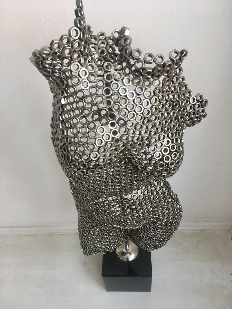 Marti Moreno
Sin, 2016
Welted nuts
37 × 11 × 3 9/10 in; 94 × 28 × 10 cm

Unique piece