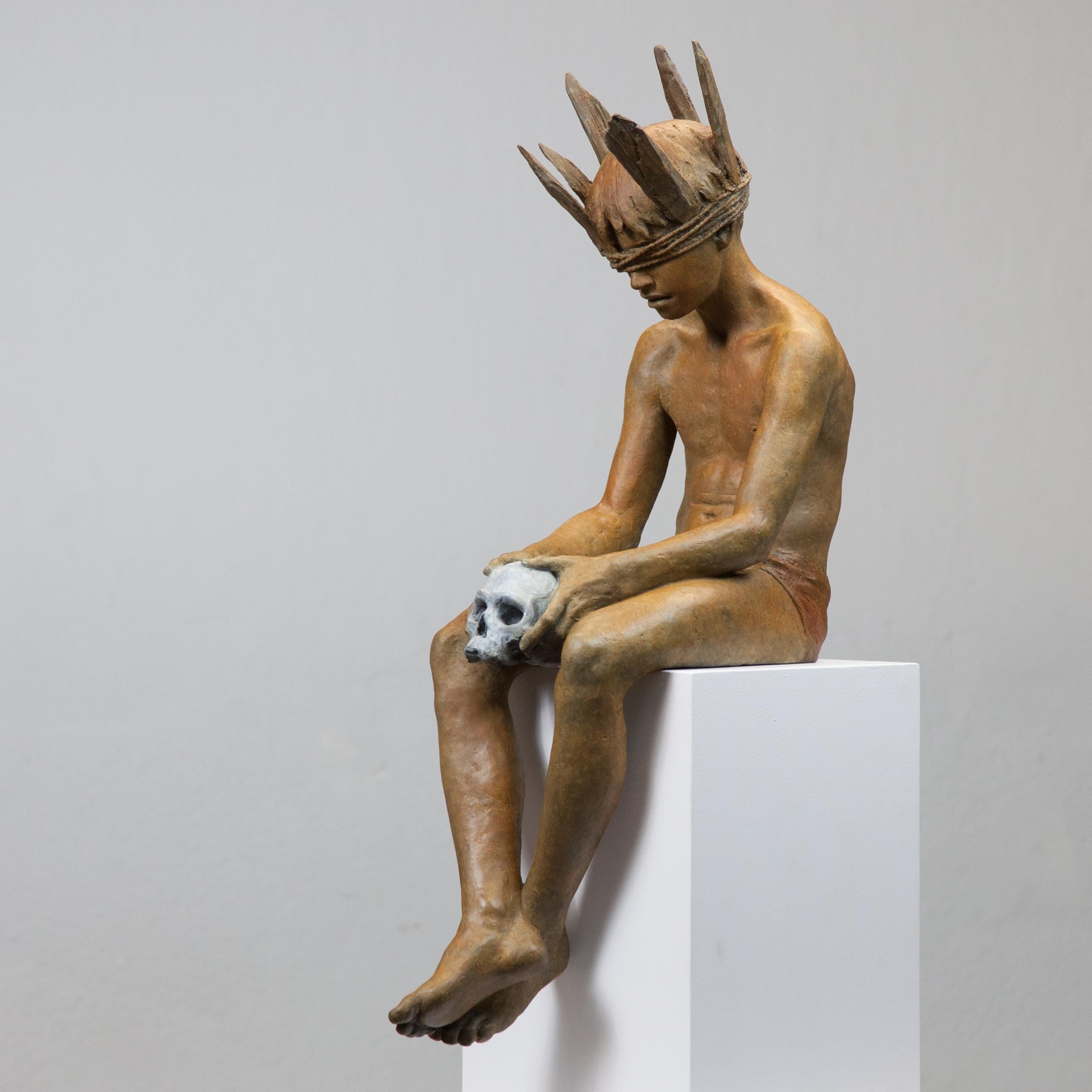 Hamlet - 21st Century, Modern, Figurative Sculpture in Bronze  For Sale 1
