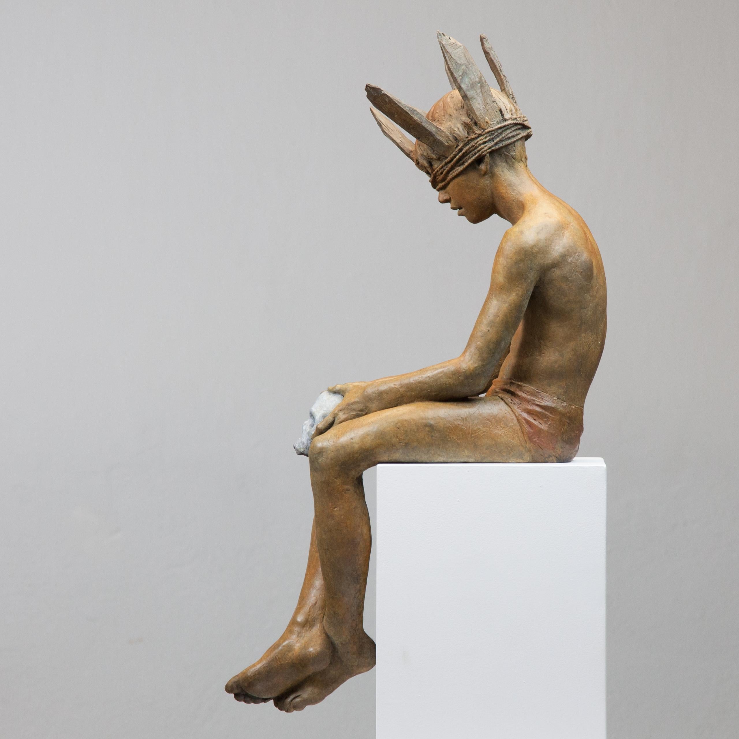 Hamlet - 21st Century, Modern, Figurative Sculpture in Bronze  For Sale 2