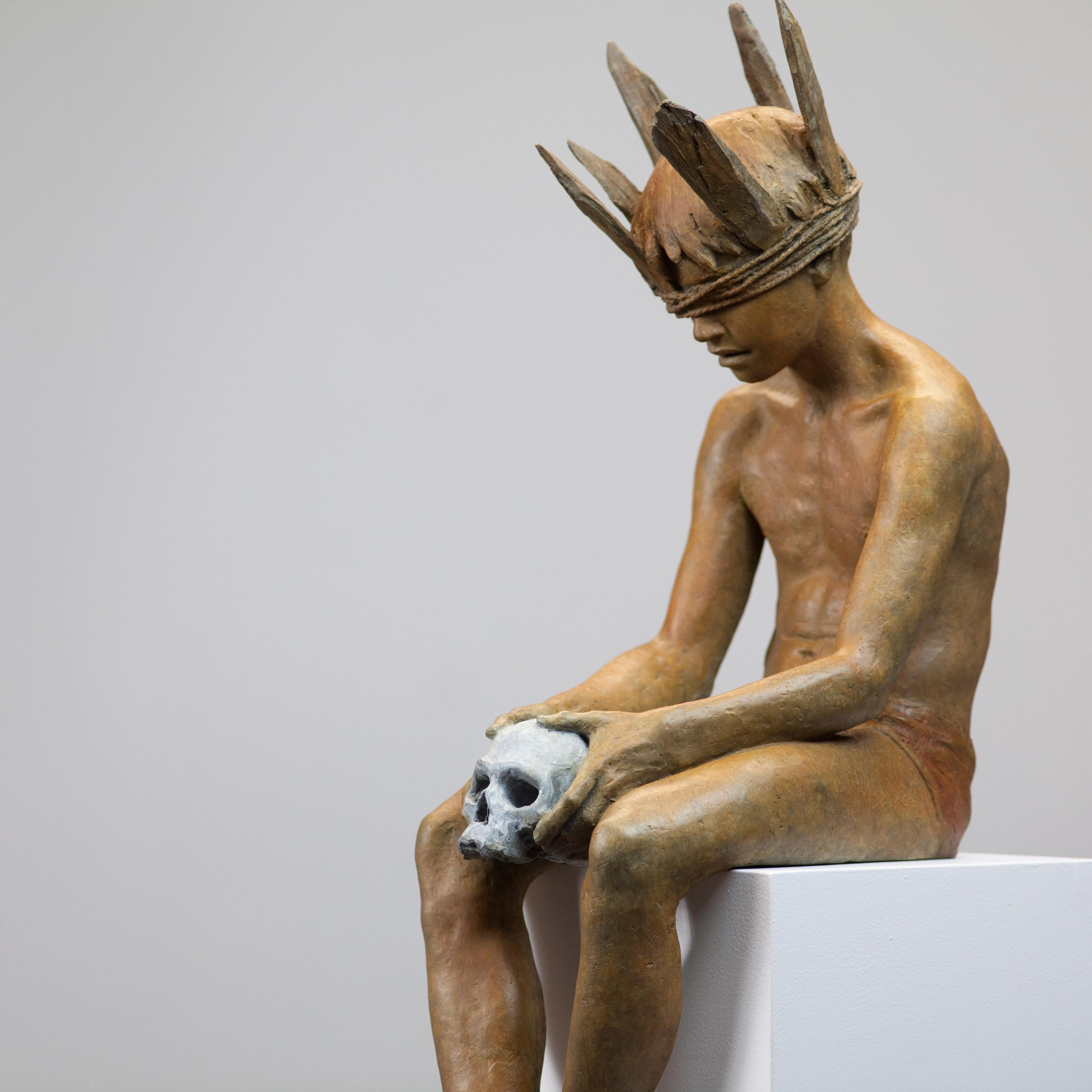 Hamlet - 21st Century, Modern, Figurative Sculpture in Bronze  For Sale 4