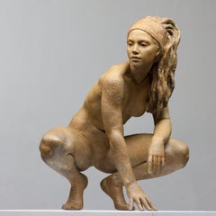 Walking In Beauty - Modern, 21st Century, Bronze, Figurative Sculpture