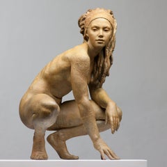 Walking In Beauty - Modern, 21st Century, Bronze, Figurative Sculpture