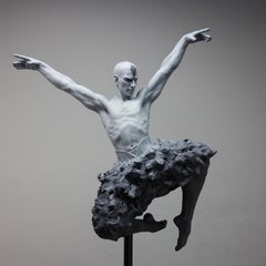 The Swan Dance - Modern, 21st Century, Bronze, Figurative Sculpture