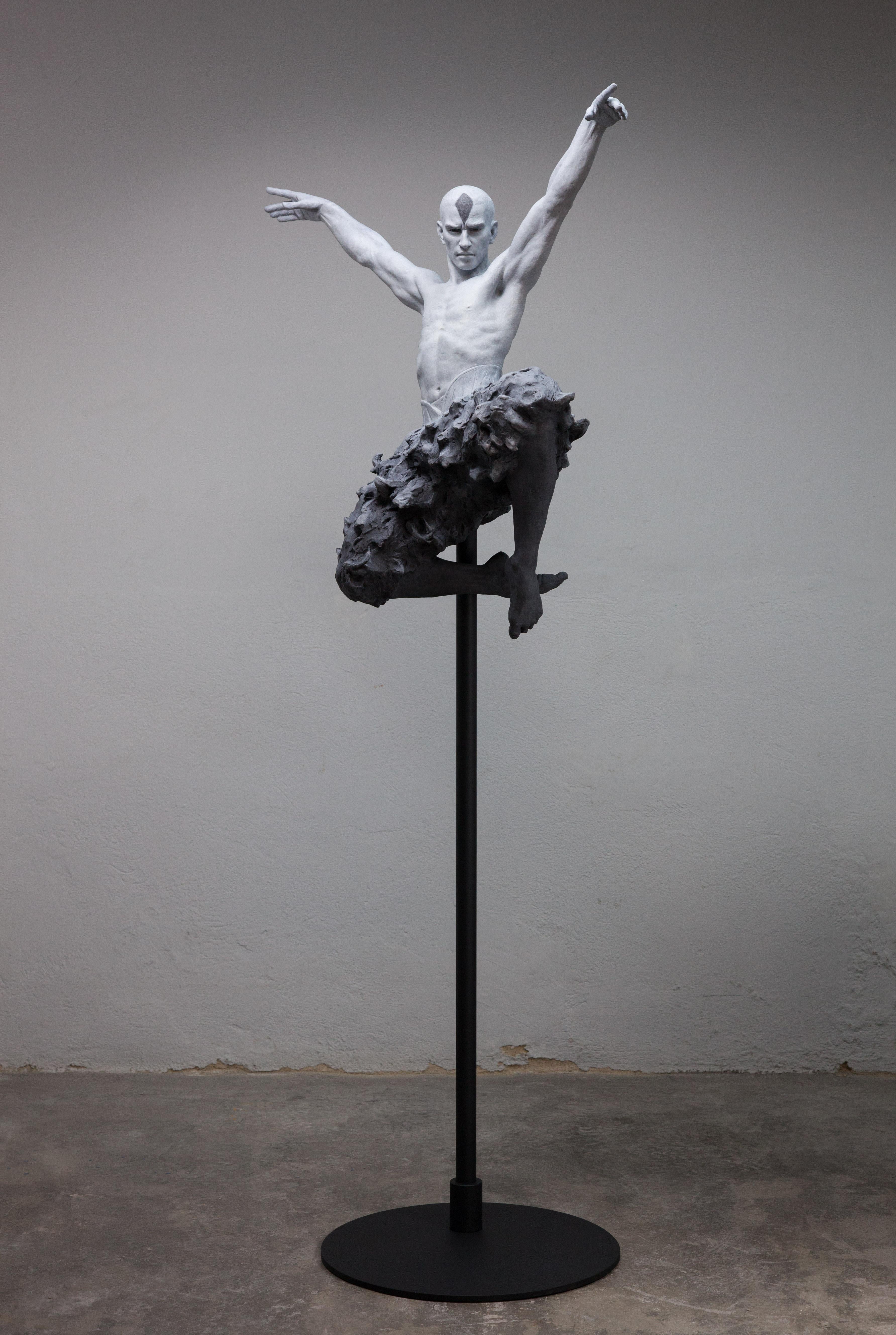 The Swan Dance - Modern, 21st Century, Bronze, Figurative Sculpture For Sale 4