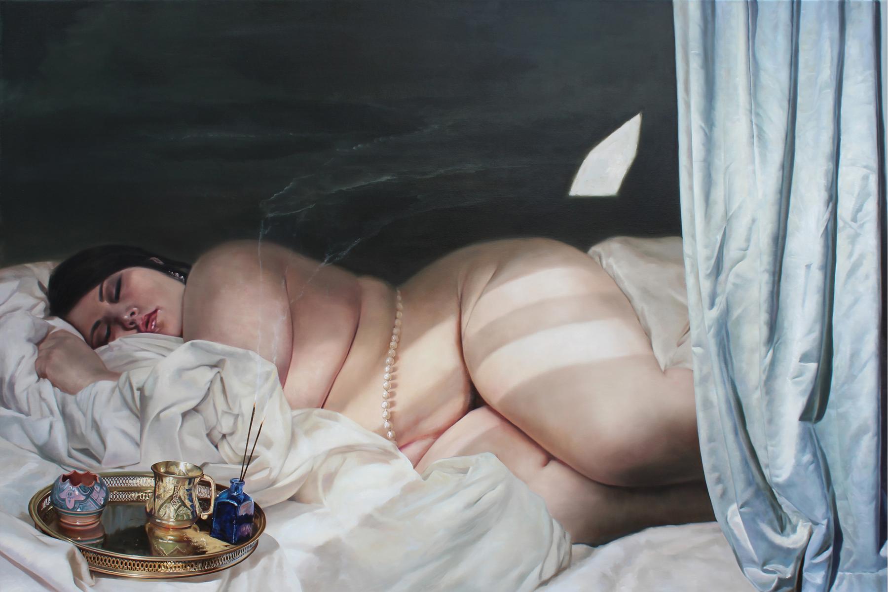 Rolf Ohst Figurative Painting - Amnesia,  21st Century, Modern, Figurative oil on canvas
