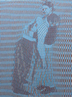 Lovers, 21st century, modern, couple, figurative