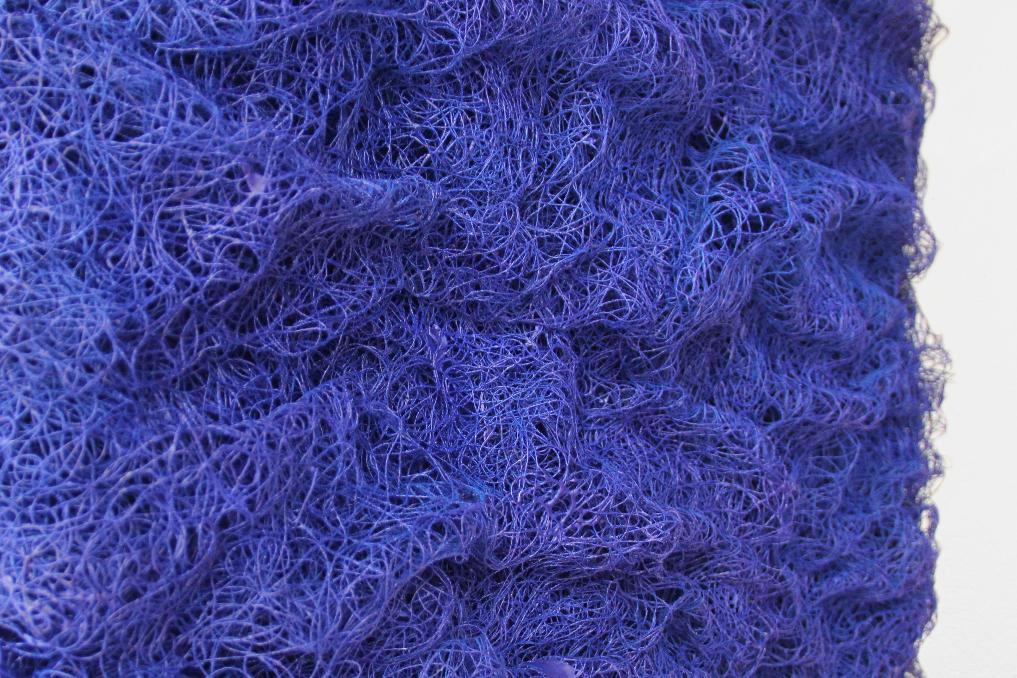 Katharina Lehmann Abstract Painting - Blue Waves, 21st century, modern abstract, blue