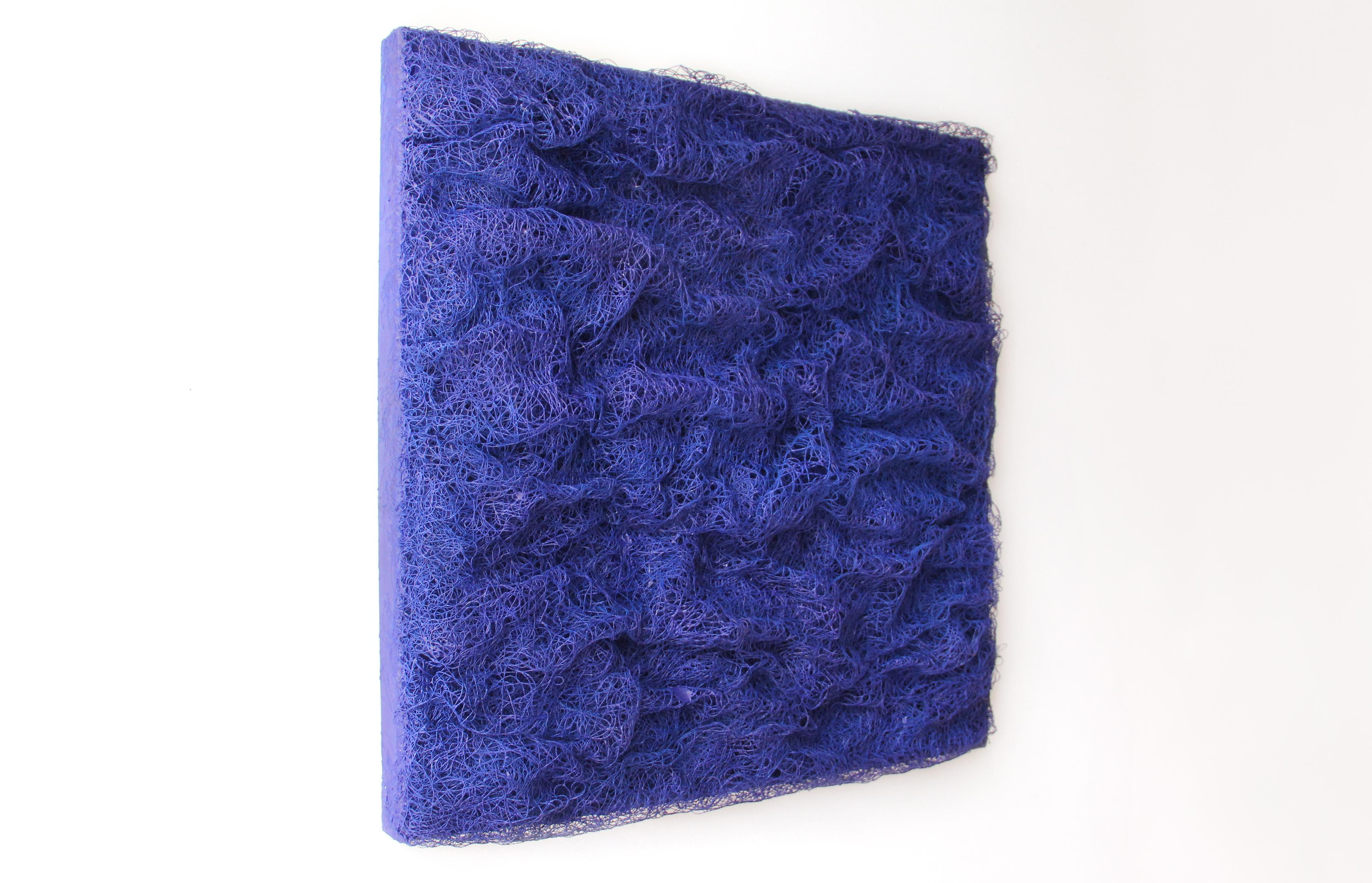 Blue Waves, 21st century, modern abstract, blue - Modern Painting by Katharina Lehmann