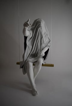 The Accuser, 21st century, modern, blanket, sculpture, resin, fibreglass