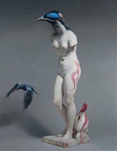 CROW, 21st century, modern, nude, elegance, women, bird