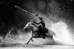 Roping Moment, Black and White Photography, Marlboro Man, Horses